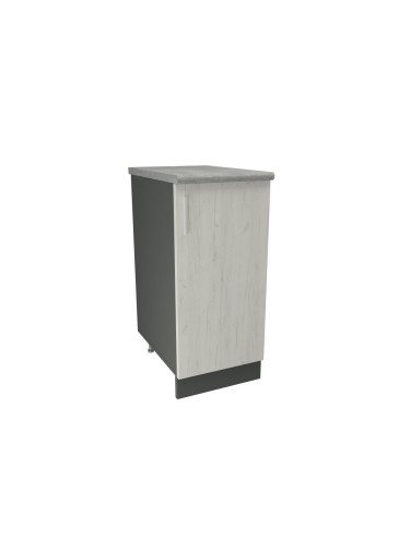 Кухненски модул MK-40 dst,  900/400/600-480, антрацид и бял дъб