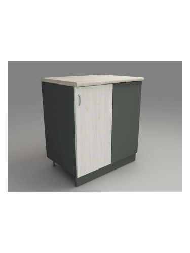 Кухненски модул MK-48 dst, 900/900/600-480, бежово и дъб амбер