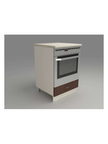 Кухненски модул MK-49 dst, 900/600/600-570, бежово и венге