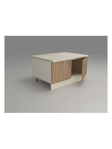 Кухненски модул MK-55 dst, 450/600/600-480, бежово и дъб амбер