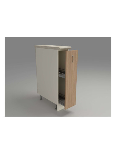 Кухненски модул MK-59 dst, 900/150/600-480, бежово и дъб амбер