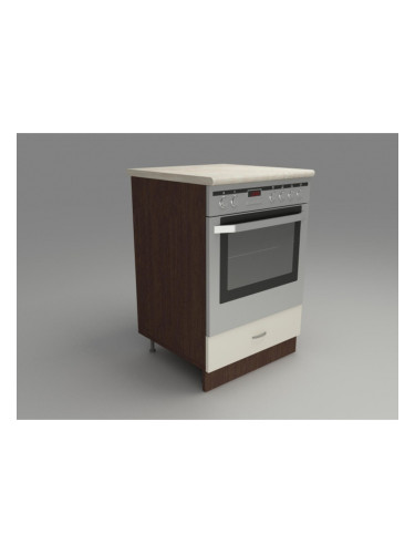 Кухненски модул MK-49 dst, 900/600/600-570, венге и бежово