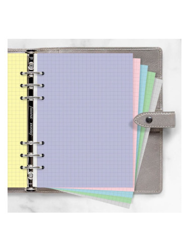 Filofax Пълнител за органайзер Pastel, A5, на квадратчета, цветен