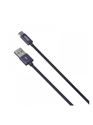 Yenkee Кабел 301 BE, USB-A Male към USB-C Male, 1 m, син