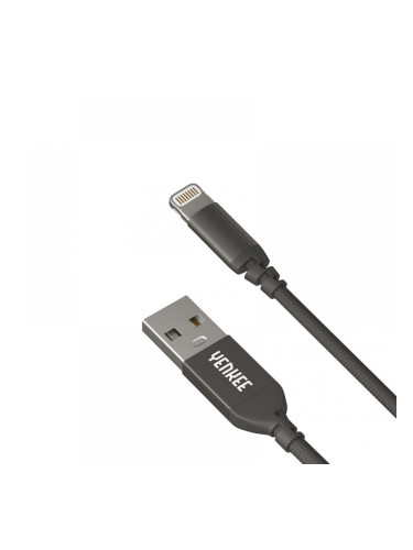 Yenkee Кабел 611 BK USB Male към Lightning Male, 1 m, черен
