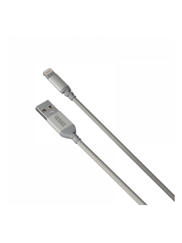 Yenkee Кабел 612 SR USB Male към Lightning Male, 2 m, сив