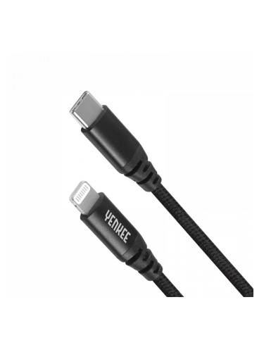 Yenkee Кабел 631 BK, USB-C Male към Lightning Male, 1 m, черен
