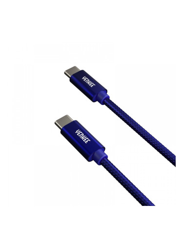 Yenkee Кабел USB Type-C към USB Type-C, 0.2 m, син