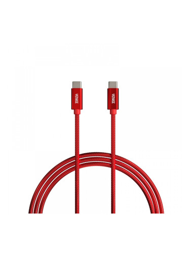 Yenkee Кабел USB Type-C към USB Type-C, 2 m, червен