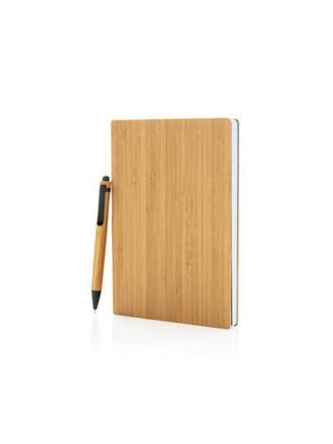 XD Тефтер Bamboo, A5, 90 листа, с включена химикалка