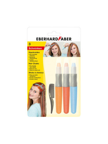 Eberhard Faber Пастели за коса Basic, 3 цвята