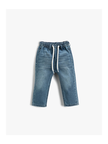 Koton Jogger Jeans with Elastic Waist, Cotton