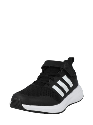 ADIDAS SPORTSWEAR Спортни обувки 'Fortarun 2.0 Cloudfoam Elastic Lace Strap'  черно / бяло