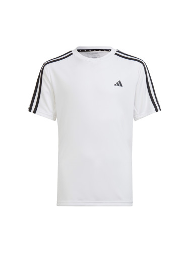 ADIDAS SPORTSWEAR Функционална тениска 'Train Essentials Aeroready 3-Stripes -Fit'  черно / бяло