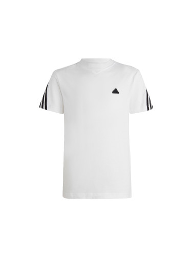 ADIDAS SPORTSWEAR Функционална тениска 'Future Icons 3-Stripes'  черно / бяло