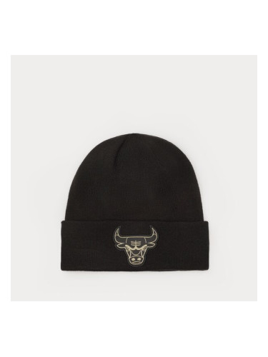 New Era Шапка Badge Beanie Bulls Chicago Bulls мъжки Аксесоари Зимни шапки 60364359 Черен