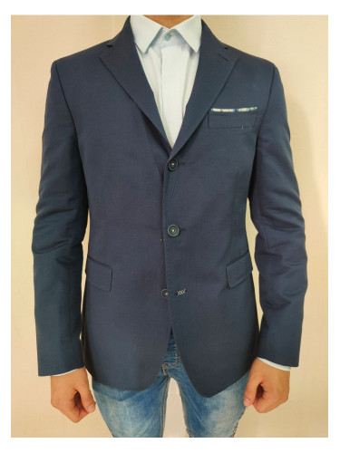 Мъжко елегантно сако в тъмносин цвят Van Gils