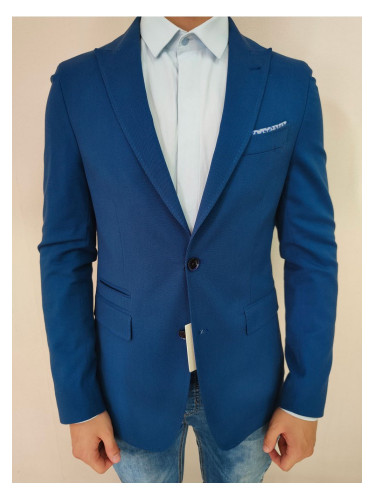 Елегантно мъжко сако в син цвят Van Gils