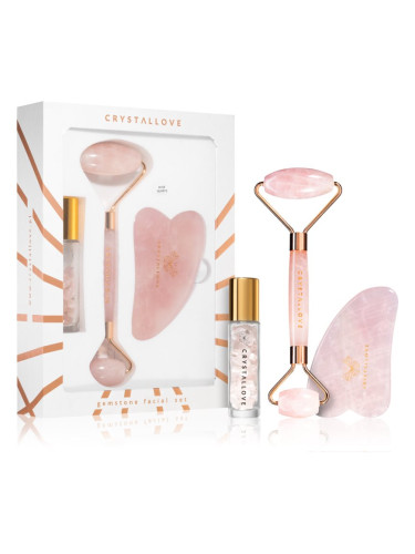 Crystallove Rose Quartz Beauty Set комплект за грижа за лице