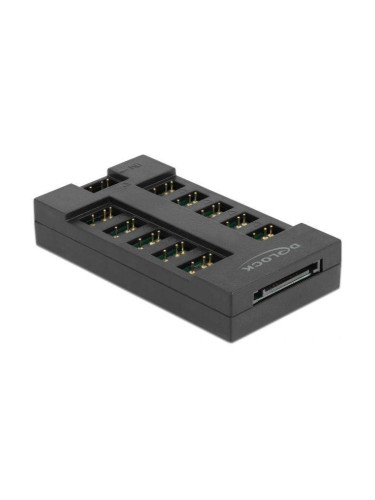 RGB хъб Delock, 10 портов ARGB LEDs, Черен