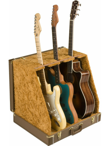 Fender Classic Series Case Stand 3 Brown Мулти стойка за китара