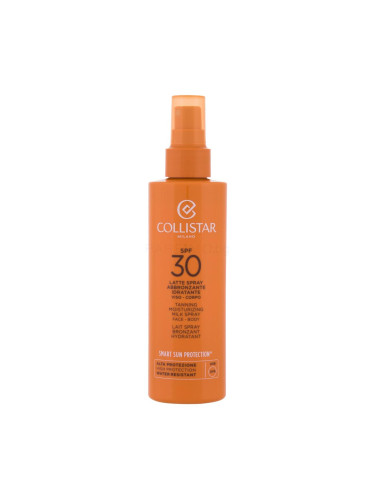 Collistar Smart Sun Protection Tanning Moisturizing Milk Spray SPF30 Слънцезащитна козметика за тяло 200 ml