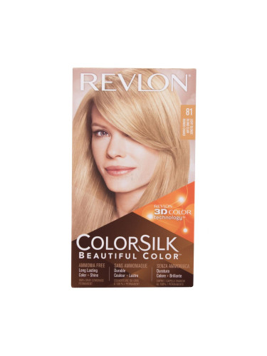 Revlon Colorsilk Beautiful Color Боя за коса за жени Нюанс 81 Light Blonde Комплект