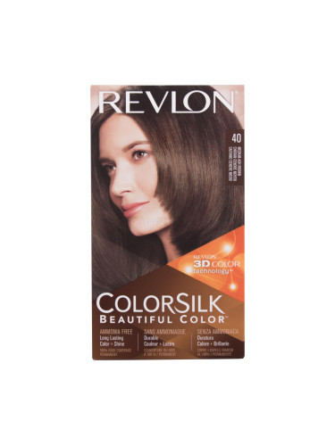 Revlon Colorsilk Beautiful Color Боя за коса за жени Нюанс 40 Medium Ash Brown Комплект