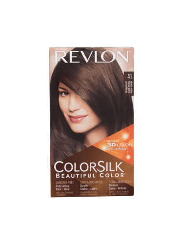 Revlon Colorsilk Beautiful Color Боя за коса за жени Нюанс 41 Medium Brown Комплект