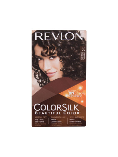Revlon Colorsilk Beautiful Color Боя за коса за жени Нюанс 30 Dark Brown Комплект