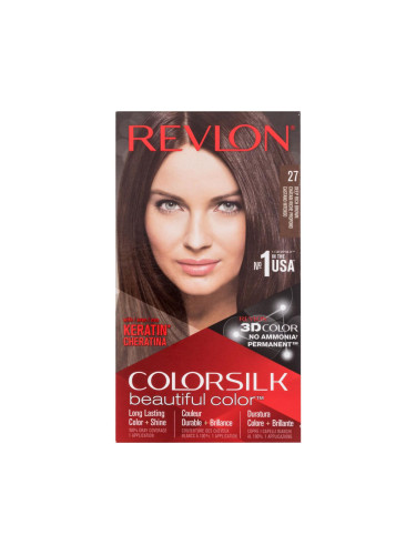 Revlon Colorsilk Beautiful Color Боя за коса за жени Нюанс 27 Deep Rich Brown Комплект