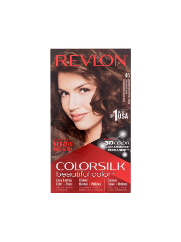 Revlon Colorsilk Beautiful Color Боя за коса за жени Нюанс 46 Medium Golden Chestnut Brown Комплект