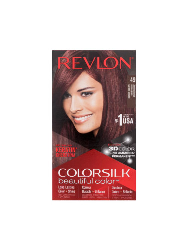 Revlon Colorsilk Beautiful Color Боя за коса за жени Нюанс 49 Auburn Brown Комплект
