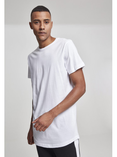 Мъжка тениска Urban Classics Shaped в бял цвят
