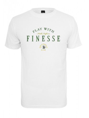 Мъжка тениска в бял цвят Mister Tee Finesse 