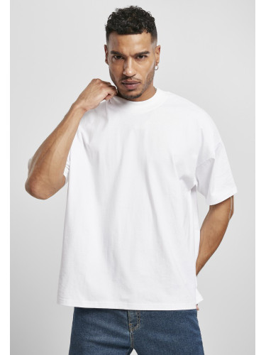 Мъжка тениска в бял цвят Urban Classics Mock Neck 