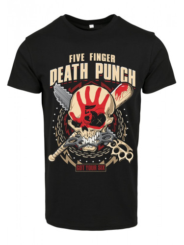 Мъжка тениска в черно Merchcode Five Finger Deathpunch Zombie Kill 