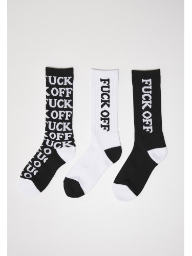 Комплект три чифта чорапи Mister Tee Fuck OFF