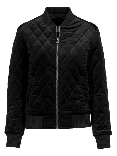 Дамско яке в черно от Urban Classics Ladies Diamond Quilt Velvet 