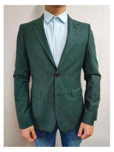 Мъжко вталено сако в тъмнозелен цвят Van Gils