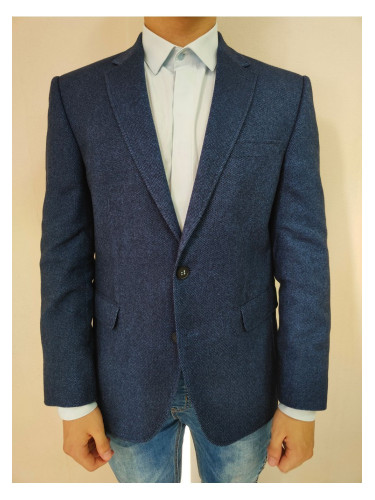 Мъжко елегантно сако в син цвят Digel