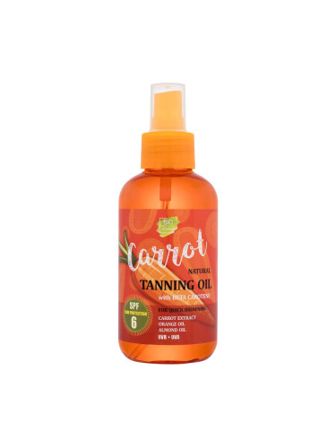 Vivaco Bio Carrot Tanning Oil SPF6 Слънцезащитна козметика за тяло 150 ml