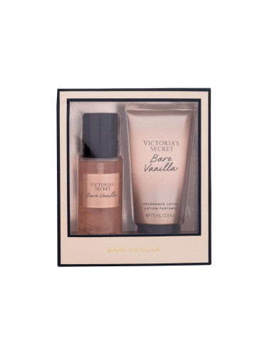 Victoria´s Secret Bare Vanilla Подаръчен комплект подхранващ спрей за тяло 75 ml + лосион за тяло 75 ml