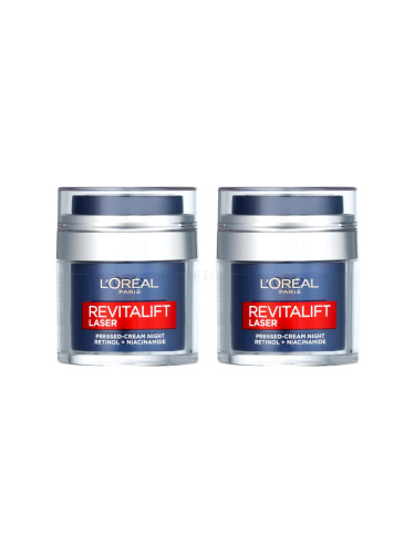 Пакет с отстъпка Нощен крем за лице L'Oréal Paris Revitalift Laser Pressed-Cream Night