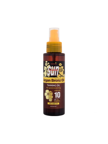Vivaco Sun Argan Bronz Oil Tanning Oil SPF10 Слънцезащитна козметика за тяло 100 ml
