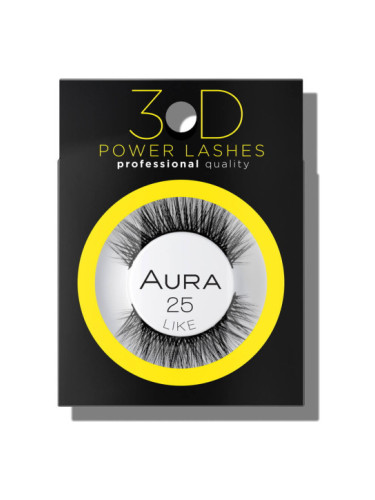 AURA 3D POWER LASHES Изкуствени мигли 025 LIKE
