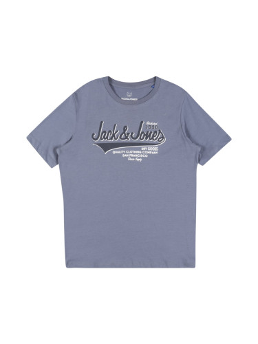 Jack & Jones Junior Тениска  синьо / нейви синьо / бяло