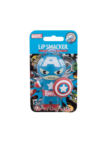 Lip Smacker Marvel Captain America Red, White & Blue-Berry Балсам за устни за деца 4 гр