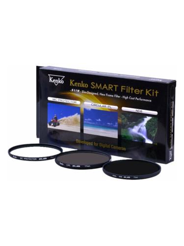 Kenko Smart Filter 3-Kit Protect/CPL/ND8 49mm Филтър за лещи
