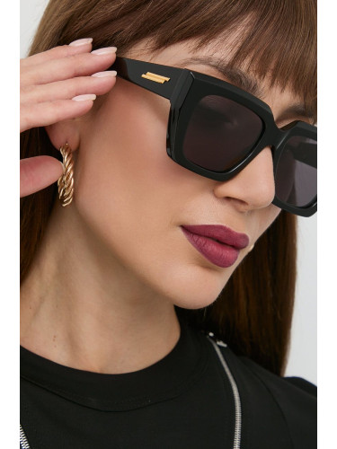 Слънчеви очила Bottega Veneta в черно
